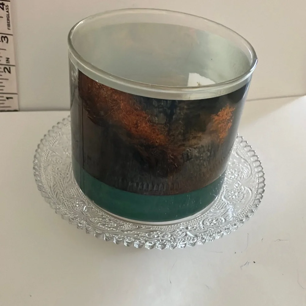 Silver Plated Pedestal‎ Stand Glass Top for Serving or Candle Holder
